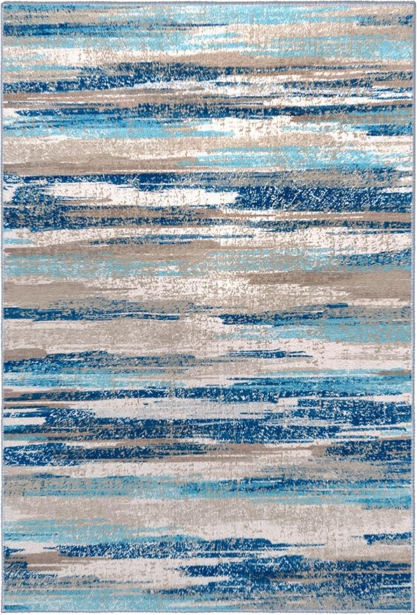 Abstract Area Rug 3x5 Washable Rugs - Image 9