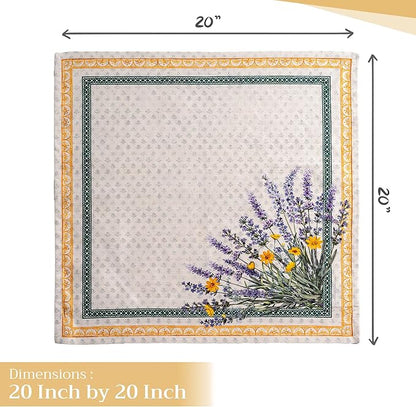 Maison d' Hermine Cloth Napkins Set of 4 100% Cotton Everyday Reusable Square - Image 4