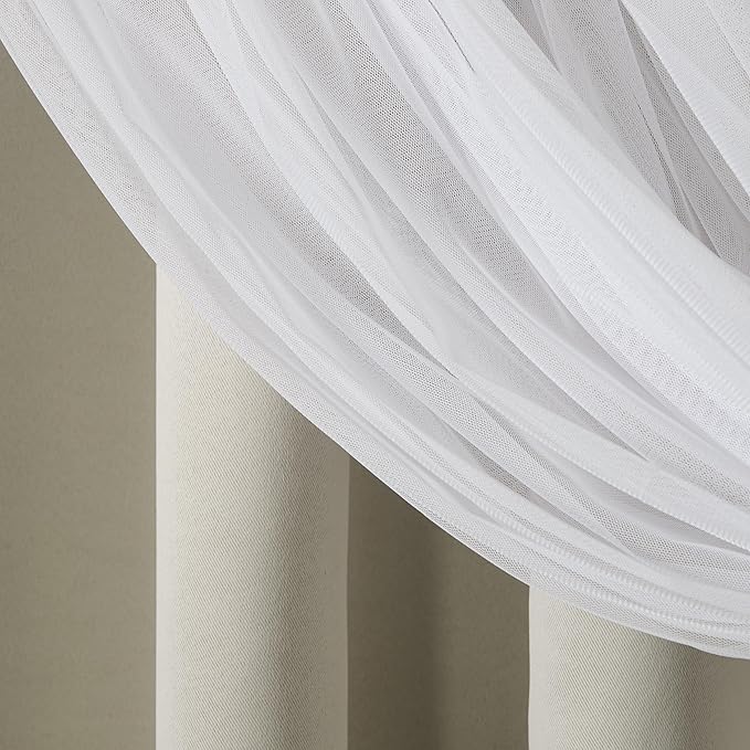 TOWN & COUNTRY LUXE Talia Double Layer Indoor Curtains, Sheer and Room - Image 7
