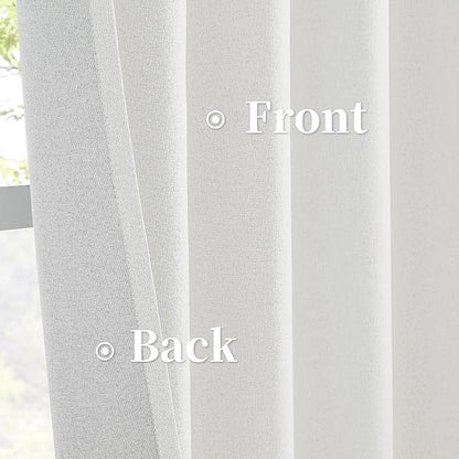 KEQIAOSUOCAI Natural Blackout Curtains 120 Inch Length 10 FT 2 Panels, Boho - Image 4
