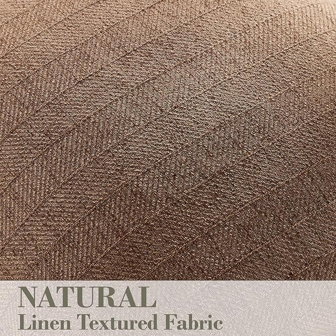 20x20 Linen Pillow Covers Brown Pack of 2 Farmhouse Boho Neutral Accents - Image 2