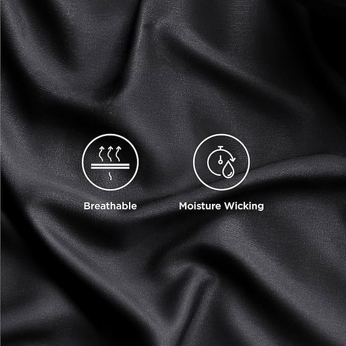 Bedsure Cooling Sheets Twin XL, Rayon Derived from Bamboo, Breathable & Soft - Image 4