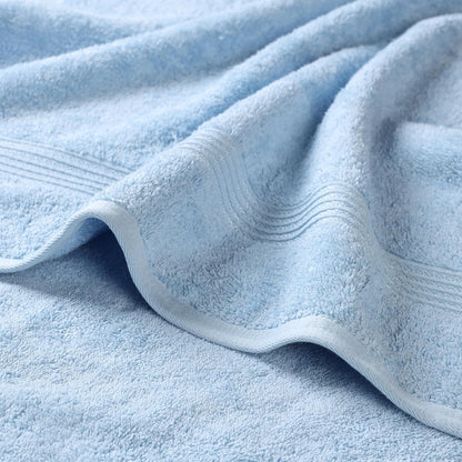 superior egyptian cotton 6-piece towel set, bathroom essentials, close-up detail