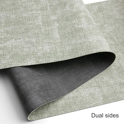Table Runners 55 Inches Long, Dual-Sided Faux Leather Farmhouse Table Runner - Image 2