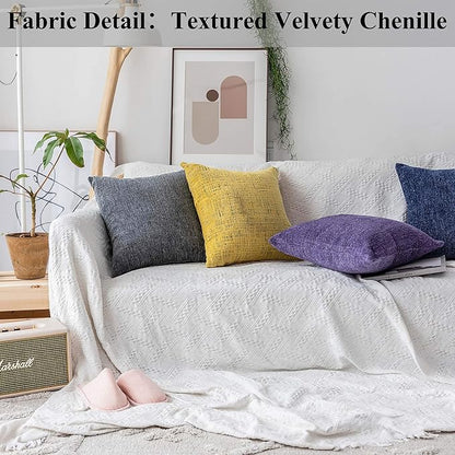 Home Brilliant Gray Pillow Covers Lumbar Throw Pillows - Image 2