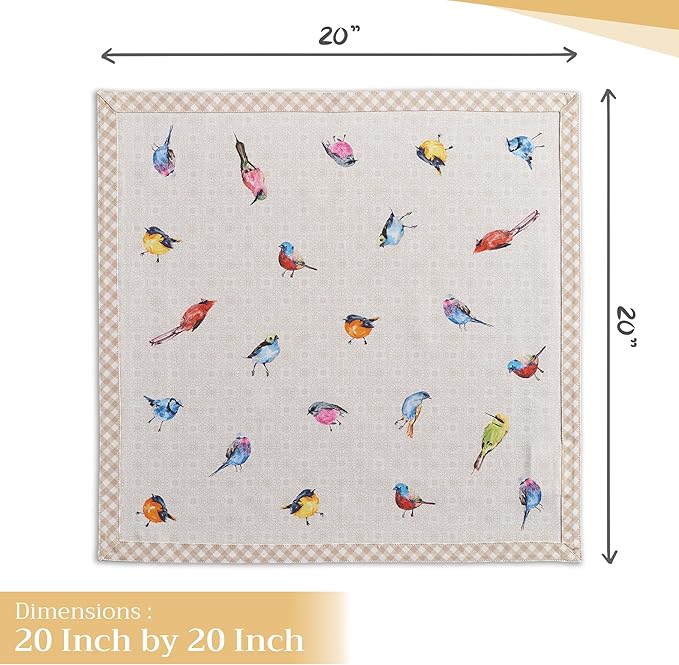 Maison d' Hermine Cloth Napkins Set of 4 100% Cotton Everyday Reusable Square - Image 4