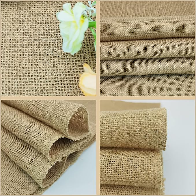 10 Pack Natural Burlap Table Runners, 12 x 72 Inch Rustic Jute Table Runner and - Image 5