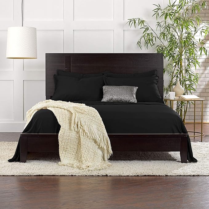 Pure Bamboo Twin Sheets, Genuine 100% Organic Viscose Derived from Bamboo Bed - Image 7