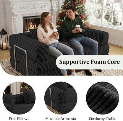 bshomgi convertible futon sofa bed, boneless couch for, package contents