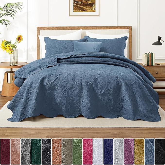 IR Imperial Rooms King Quilt Bedding Set Size + 2 Pillow Shams - Image 3