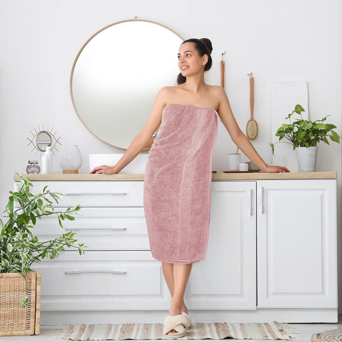 utopia towels jumbo bath sheets, 2 pack, 35x70 on a desk or shelf