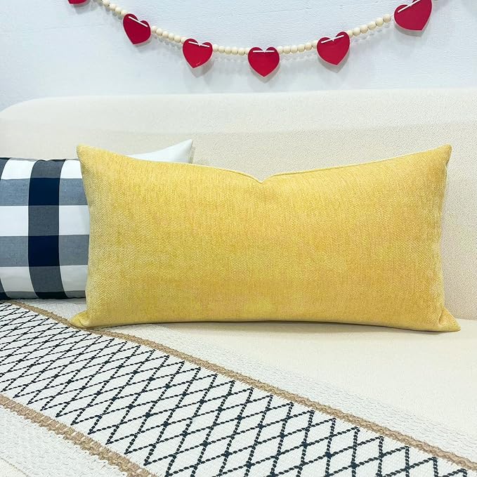Slow Cow Cashmere Rectangular Pillow Cover Pillowcase Decorative Lumbar Throw - Image 5