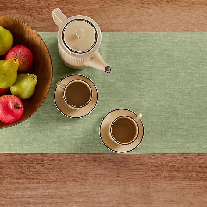 Solino Home Linen Table Runner 90 Inches Long - Image 3