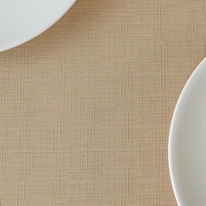 maxmill Slubby Texture Tablecloth Water Resistance Antiwrinkle Spillproof Soft - Image 9