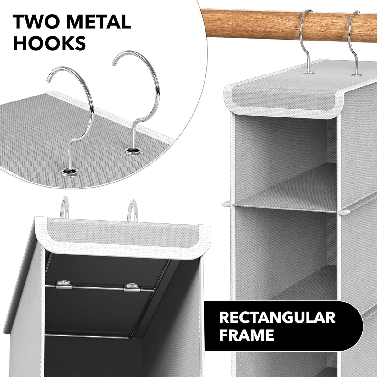 simple houseware 2 pack 10 shelves hanging shoe showing dimensions