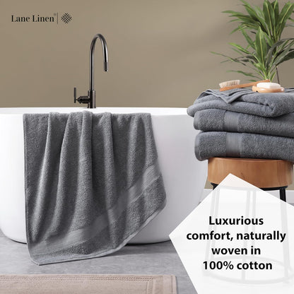 lane linen towel set quick dry 100% cotton, side view