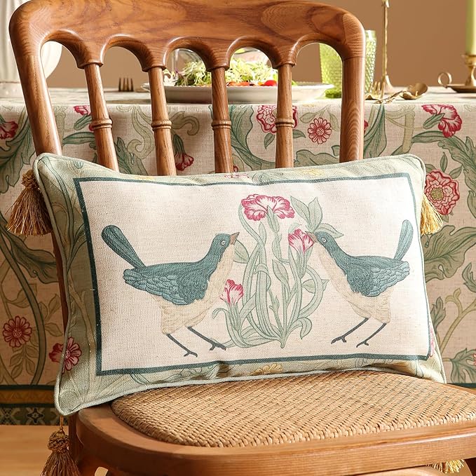patdrea Designer Rectangle Throw Pillow Covers, Farmhouse Linen - Image 6