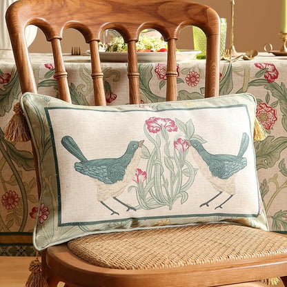 patdrea Designer Rectangle Throw Pillow Covers, Farmhouse Linen - Image 6