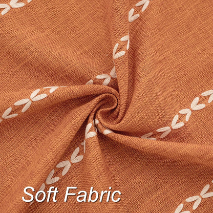Burnt Orange Linen Rectangle Table Cloth with Tassel Farmhouse Burlap Tablecloths for Kitchen Dining Heavyweight Oblong Table Covering Cloth Autumn Fall Halloween Holiday Boho Decor, 55x102 Inch