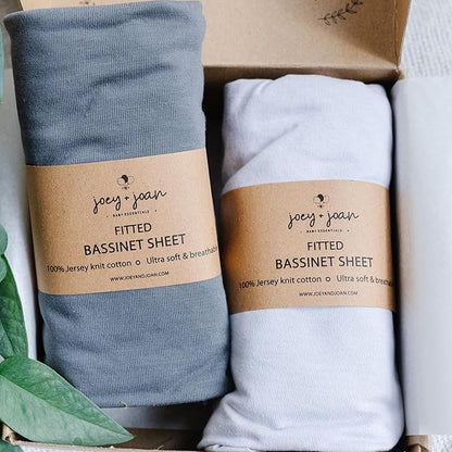 Bassinet Fitted Sheets Compatible by JoeyJoan