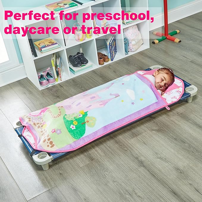 EVERYDAY KIDS Cute Preschooler and Toddler Cot Nap Mat - Image 3
