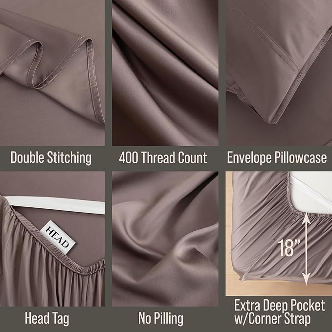 Bella Coterie Luxury Bamboo Viscose King Size Sheet Set | 100% Organically - Image 3