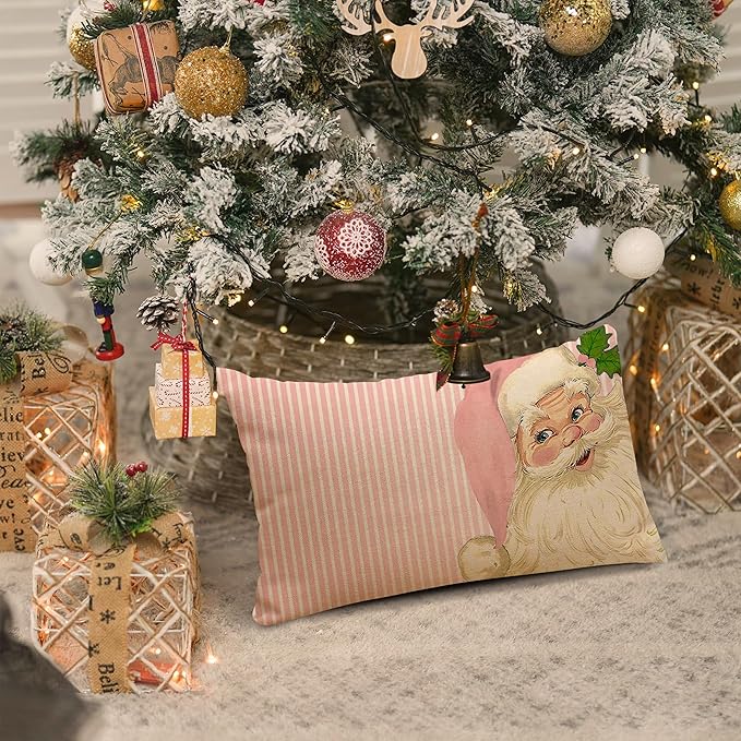 Nostalgic Santa Pillow Cover - Image 5