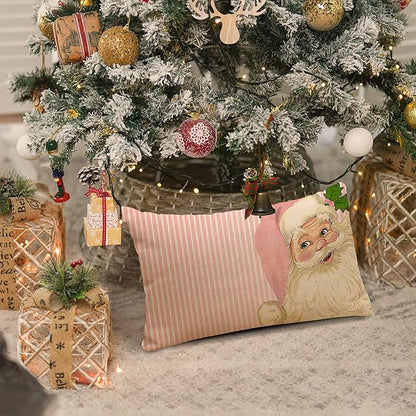 Nostalgic Santa Pillow Cover - Image 5