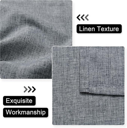 Hiasan Faux Linen Valance Curtains - Image 2