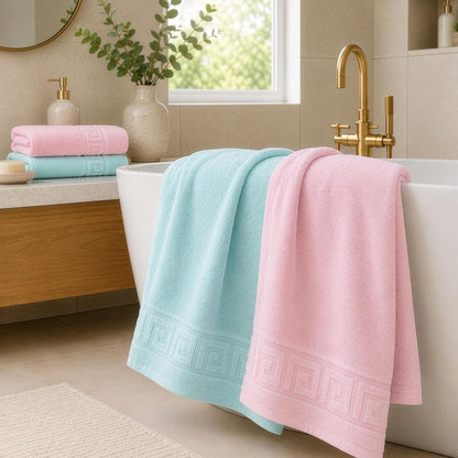 100% cotton bath towels,4 pack,30" x 60" inches showing dimensions