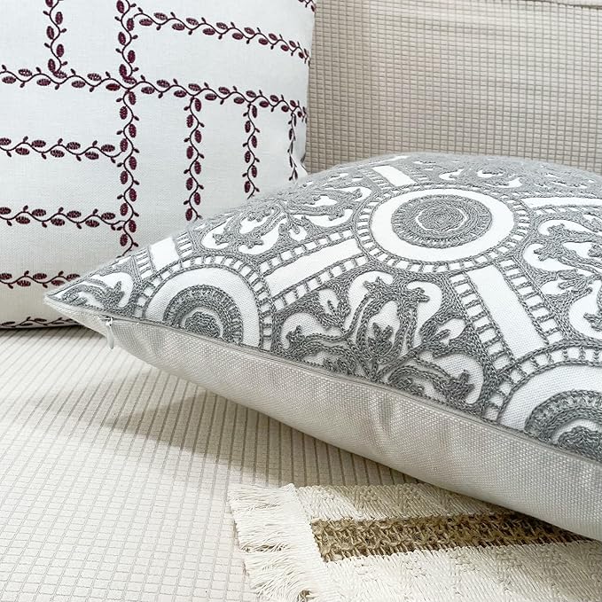 Slow Cow Embroidery Decorative Throw Pillow Cover Cushion Cover - Image 5