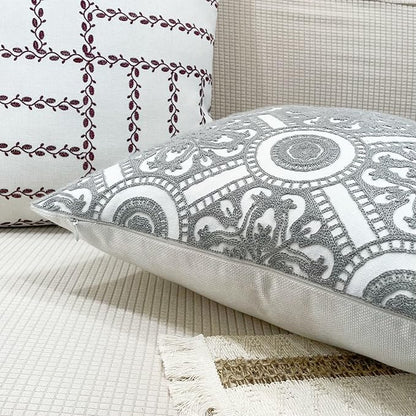 Slow Cow Embroidery Decorative Throw Pillow Cover Cushion Cover - Image 5