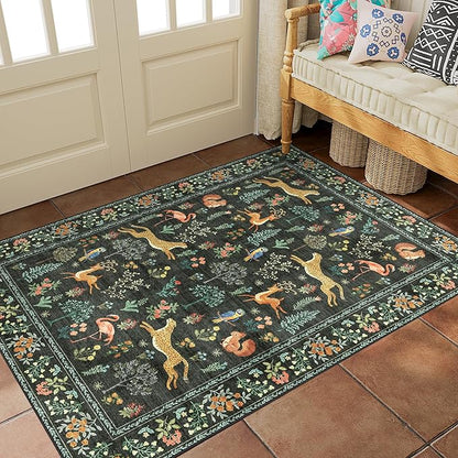 DUKINO 2x3 Rug, Washable Animal Rugs - Image 4