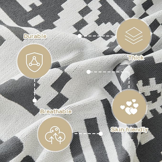 MEETSKY Boho Couch Cover Super Soft Couch Covers - Image 3