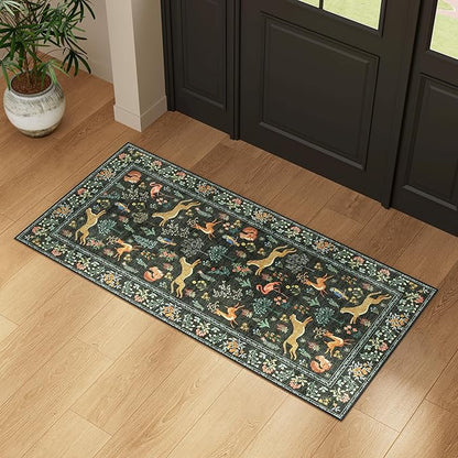 DUKINO 2x4 Rug for Hallway, Washable Kitchen Runner Rug - Image 2