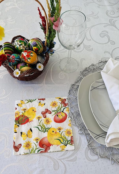 AM Décor Easter Dinner Napkins 20 Count Soft 3-Ply Tissue Servilities, Easter - Image 2