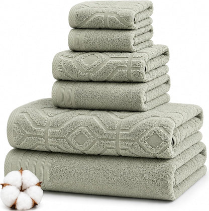 modern threads 6 piece bath towel set –, main product view