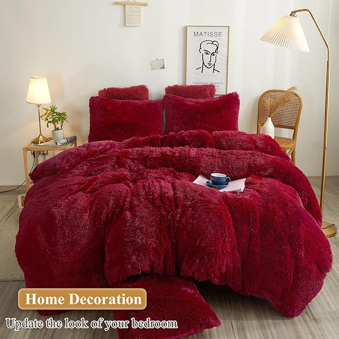 XeGe Faux Fur Fluffy Throw Pillowcases, Plush Shaggy Soft Furry Pillow Covers - Image 6