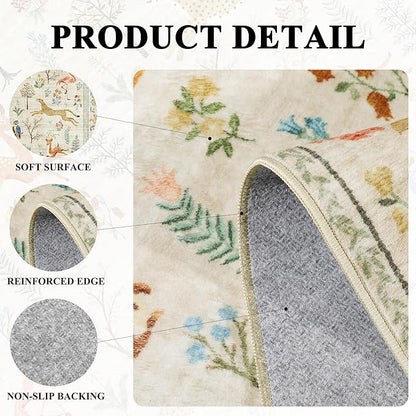 DUKINO 2x5 Rug for Hallway, Washable Kitchen Runner Rug - Image 5