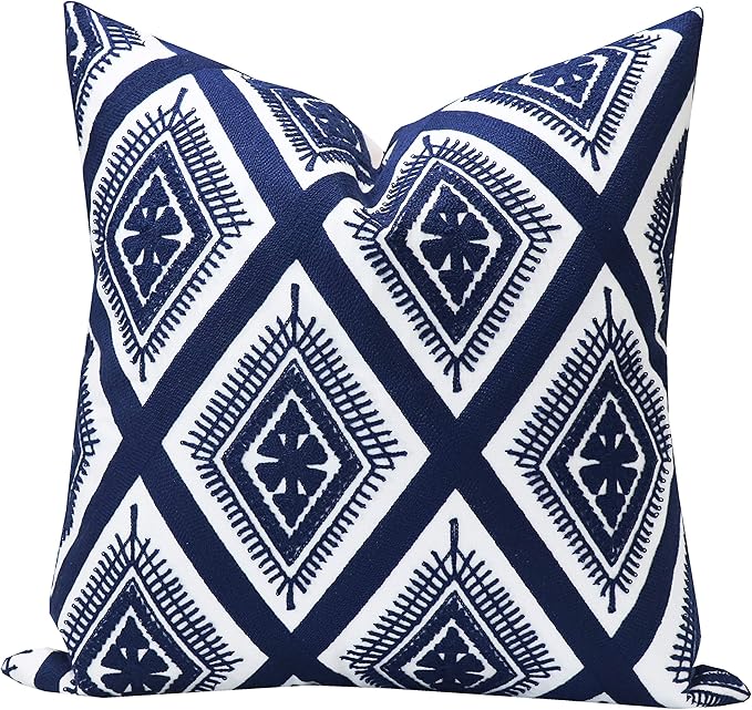 Slow Cow Embroidery Cushion Cover Decorative Invisible Zipper Throw Pillow Cover by SLOW+COW