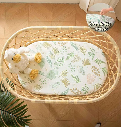SDY Jersey Bassinet Sheets for Baby Boys and Girls, 32 "x 16 "x 4", 2 Pack - Image 3