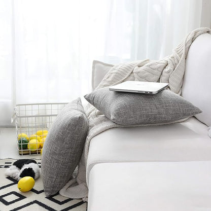 Kevin Textile 2 Pack Decorative Linen Throw Pillow Covers, Neutral Outdoor - Image 2