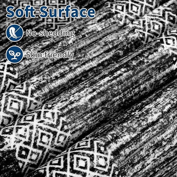 GarveeHome Washable Rug 5x7 Modern Bordered Rug - Image 3