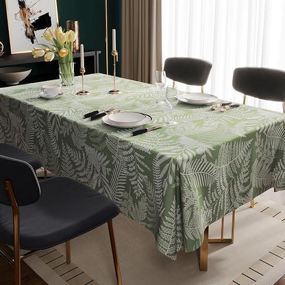 Rectangle Table Cloth, 100% Waterproof Tablecloth Oil Proof Spill Proof Vinyl - Image 7