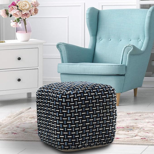 L. R. Resources, Inc. LR Home Hand-Woven Black/White/Blue Geometric Cotton by L.+R.+Resources%2C+Inc.