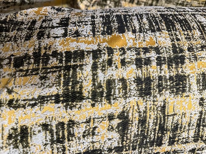 OctoRose 3 Side Zipper Upholstery Thick Linen Tweed-Yellow, Full Size Futon - Image 2