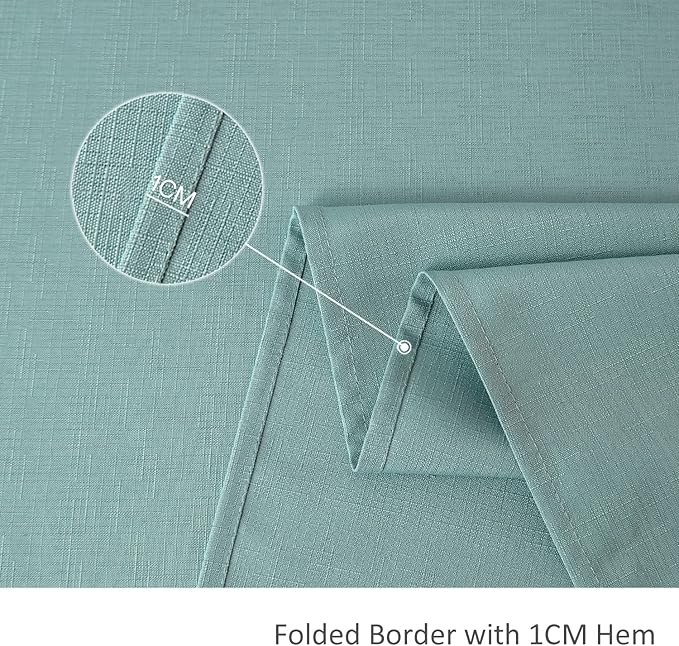 maxmill Slubby Texture Tablecloth Water Resistance Antiwrinkle Spillproof Soft - Image 6