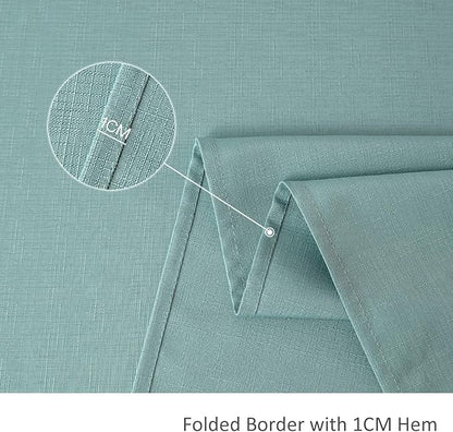 maxmill Slubby Texture Tablecloth Water Resistance Antiwrinkle Spillproof Soft - Image 6