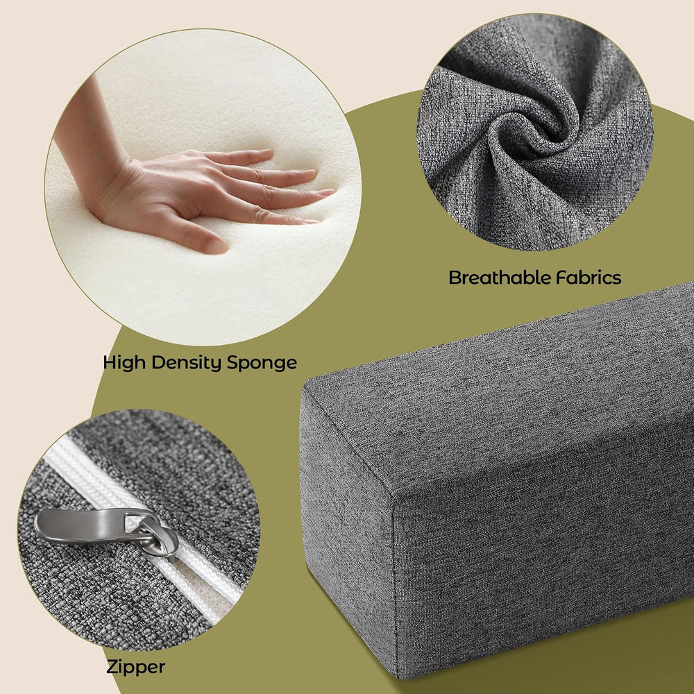 DEEPSHARK Bed Gap Filler for Twin/XL Mattress, High-Density 45D Sponge, Remov...