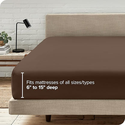 Bare Home Fitted Bottom Sheet Queen Size - Image 6
